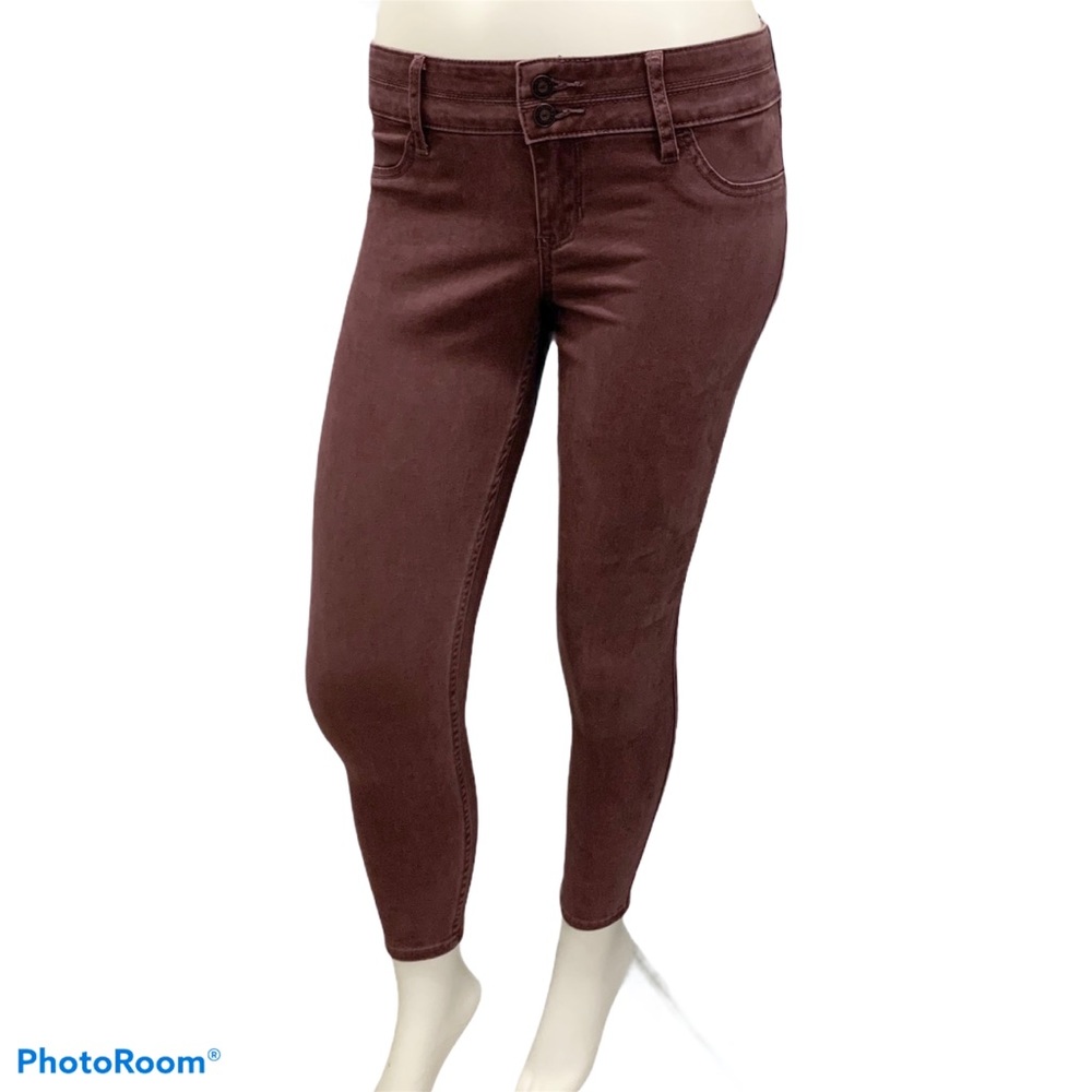 NWT Hollister Low Rise Purple Crop Skinny Jeans - Size 3 / 26